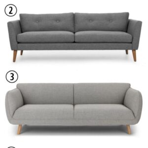 Modern 3 Seater Fabric Sofa