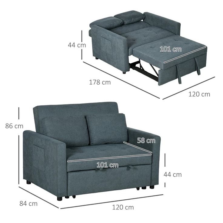 2 seater sofa beds