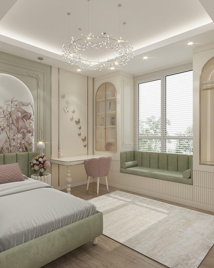  A soft armchair by the window 